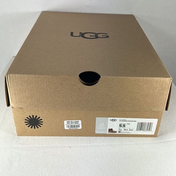 UGG Lakesider Heritage Mid Thunder Cloud Suede Boots size 5.5 - Picture 6 of 7